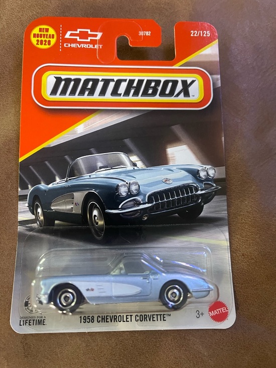 MATCHBOX Other - Mattel Matchbox 1958 Chevrolet Corvette Die-Cast, Cake Topper
